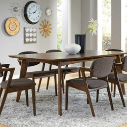 Malone Dark Walnut Dining Set by Coaster Furniture - Dining Sets