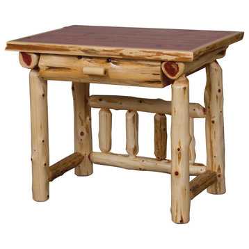 Red Cedar Log Student Desk