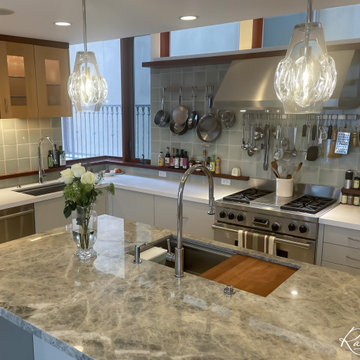 36" Custom Stainless Workstation Sinks by Rachiele