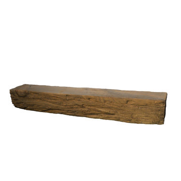 Distressed Fireplace Mantle, 42", Plain
