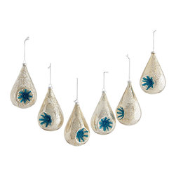 SILVER DROP ORNAMENTS - NEW - Christmas Ornaments