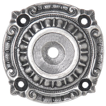 Queensway Back Plate Antique Pewter, Antique Pewter