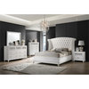 Coaster Barzini 5-piece Upholstered Eastern King Wood Bedroom Set White