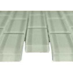 1x3 White Glossy Subway Glass Mosaic Tiles - Home Accessories & Decor
