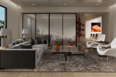 Inspiration for a contemporary living room remodel in San Francisco