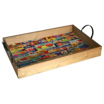 An Apple a Day Wood Serving Tray