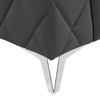 Mia Top Grain Italian Leather 3-Piece Set, Dark Gray