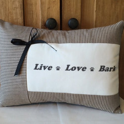 Handmade Decorative Dog Quote Pillows - Decorative Pillows