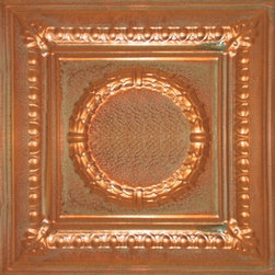 2407 Solid Aged Copper Ceiling Tile - 2ft x 2ft - Ceiling Tile
