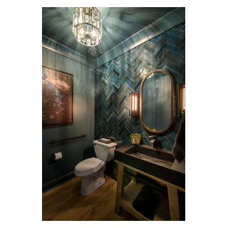Color Drench Powder Room - Transitional - Powder Room - Atlanta - by ...