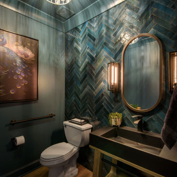 Color Drench Powder Room