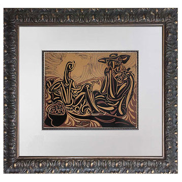 Pablo Picasso LINOGRAVURE Ltd Edition - "Les Vendangeurs ” w/Frame
