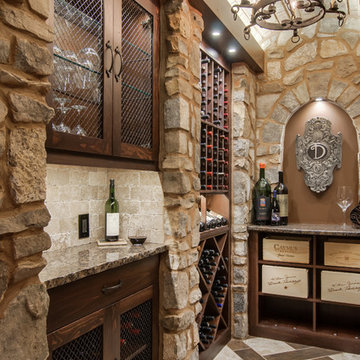 Closet converted into a Custom Wine Cellar