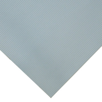 Goodyear "Fine-Ribbed" Rubber Flooring --  3.5mm x 36" x 6ft - Dark Gray
