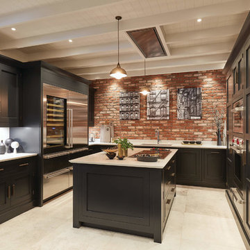 Exposed Brick Kitchen