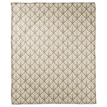 Gold pattern Distress 50x60 Coral Fleece Blanket