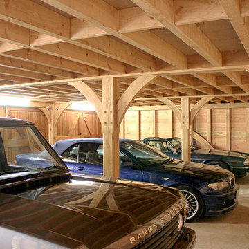 Timber Framed Garage for Four Cars