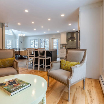 Select Hickory Plank Flooring, Kitchen, Sitting & Dining Space