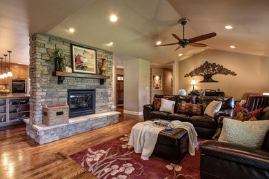 Inspiration for a timeless living room remodel in Denver