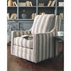 Signature Design by Ashley Kambria Swivel Glider Accent Chair in Ivory and Black