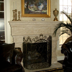 Custom Carved Stone Fireplaces - Products