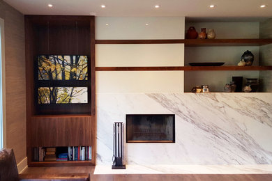 Inspiration for a living room remodel in Calgary