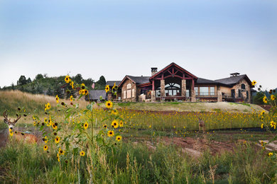 Example of a mountain style exterior home design in Denver