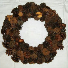 Contemporary Wreaths And Garlands by Pine Cones of the Northwest
