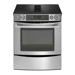 Jenn-Air 30" Slide-in Electric Downdraft Range, Stainless/blk | JES9800CAS - Gas Ranges And Electric Ranges