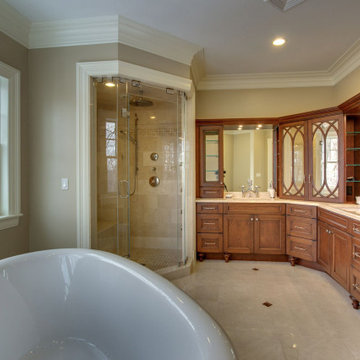Custom New England Home with Elegant Wood Detailing and Modern Amenities