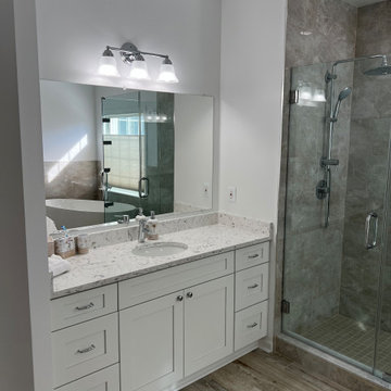 Bathroom Remodeling Project in Centreville with Freestanding tub