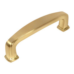 Cosmas - Cosmas 4389BB Brushed Brass 3&rdquo; CTC Cabinet Pull - Cabinet And Drawer Handle Pulls