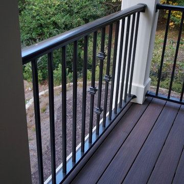 Gable/Shed roof open porch with Fiberon Decking
