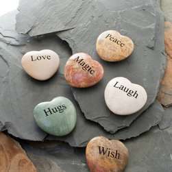 Saying Stone Hearts - Decorative Accents
