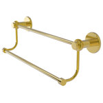 Allied Brass - Mercury 30" Double Towel Bar with Twist Accents, Polished Brass - Add a stylish touch to your bathroom decor with this finely crafted double towel bar. This elegant bathroom accessory is created from the finest solid brass materials. High quality lifetime designer finishes are hand polished to perfection.