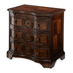AICO Furniture - Bella Cera Nightstand - 38040 - Bedroom Products