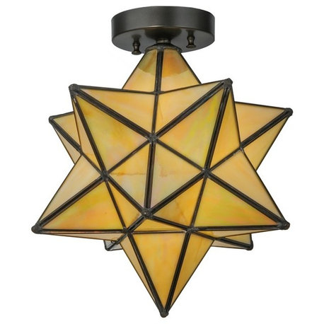 12 Wide Moravian Star Flushmount