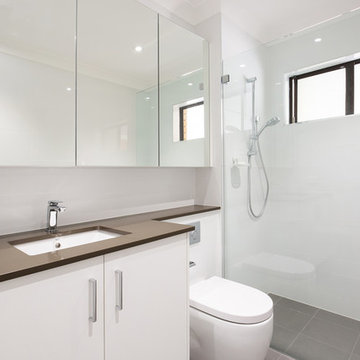 Bathroom with Smartstone Naxos Benchtops