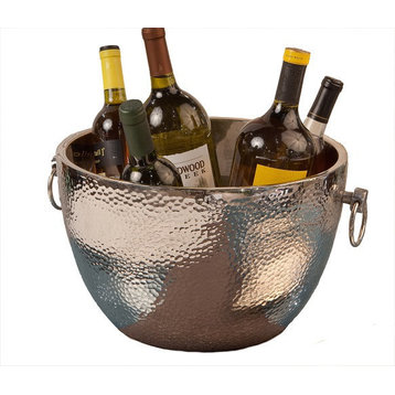 Dessau Home Nickel Aluminum Double Walled Hammered Cooler St123