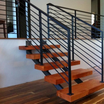 Stair Treads - Old Fir Beam, over 100 years old.