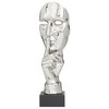 Contemporary Silver Polystone Sculpture 560170