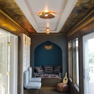 The Moroccan Room | Layered Ceiling & Seating Niche
