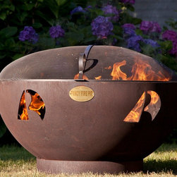 Vela fire pit with custom cover - Fire Pits