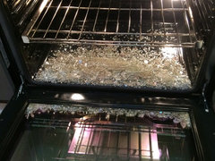 Bosch oven door glass shattered during self clean