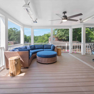 Beautiful Screened Porch Gives Arlington Homeowners Space for Entertaining and R