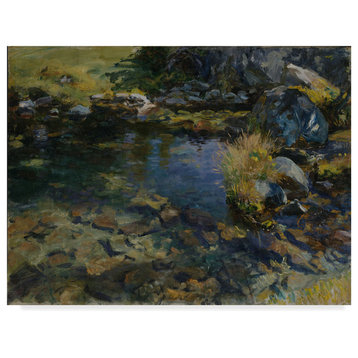 John Singer Sargent 'Alpine Pool' Canvas Art, 47"x35"