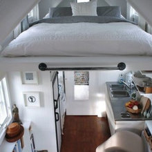 Lofted guest room