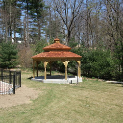 Octagon Backyard Wood Pavilion - Outdoor Structures
