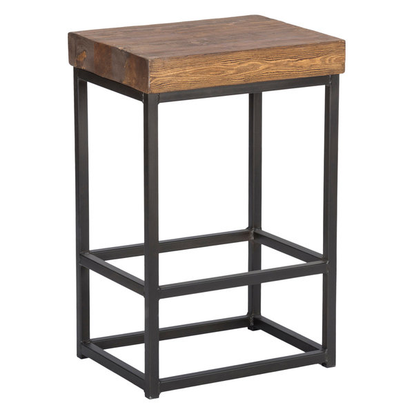 Porter Reclaimed Pine Counter stool by Kosas Home