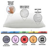 2-Pack Gusseted Gel Fiber Filled Firm Side/Back Sleeper Pillows, Standard